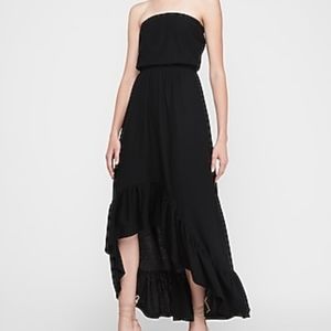 Express strapless hi-lo maxi dress